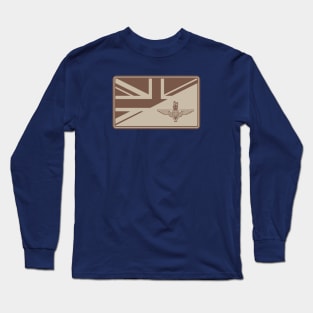 Parachute Regiment Union Jack Patch (desert subdued) Long Sleeve T-Shirt